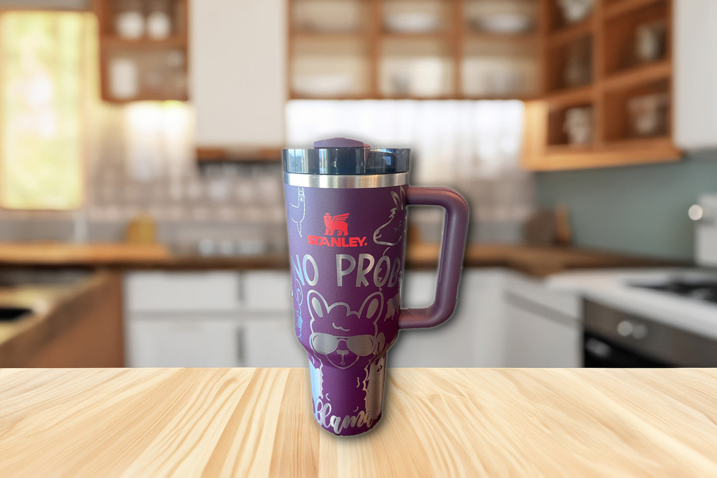 No Prob~llama Engraved Tumbler