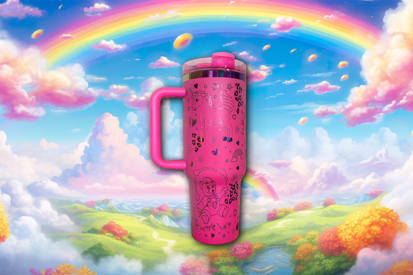 Enchanted Rainbow LF 40oz Engraved Tumbler