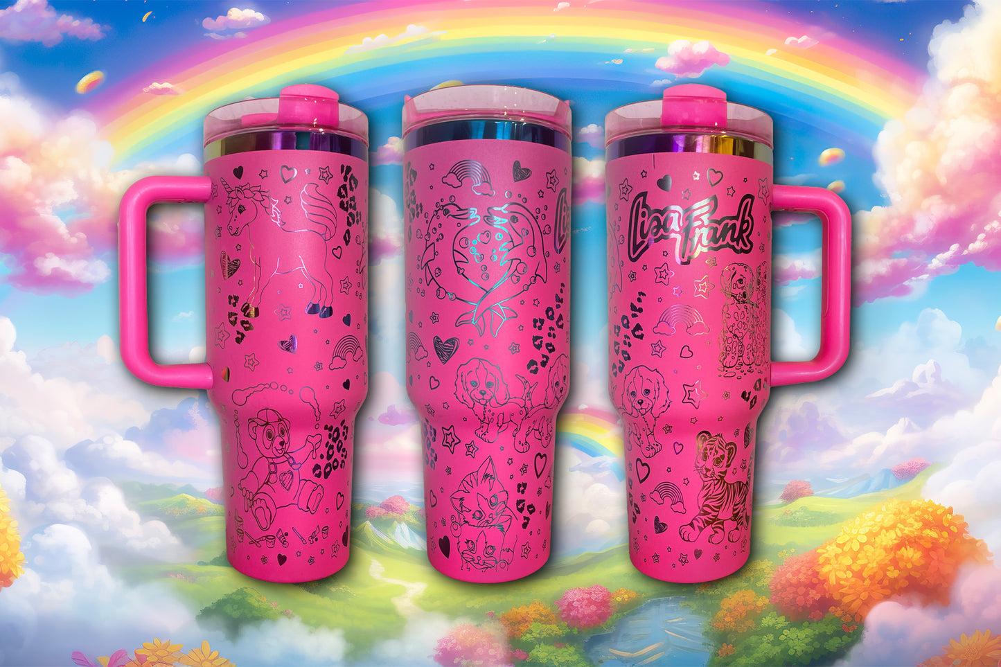 Enchanted Rainbow LF 40oz Engraved Tumbler