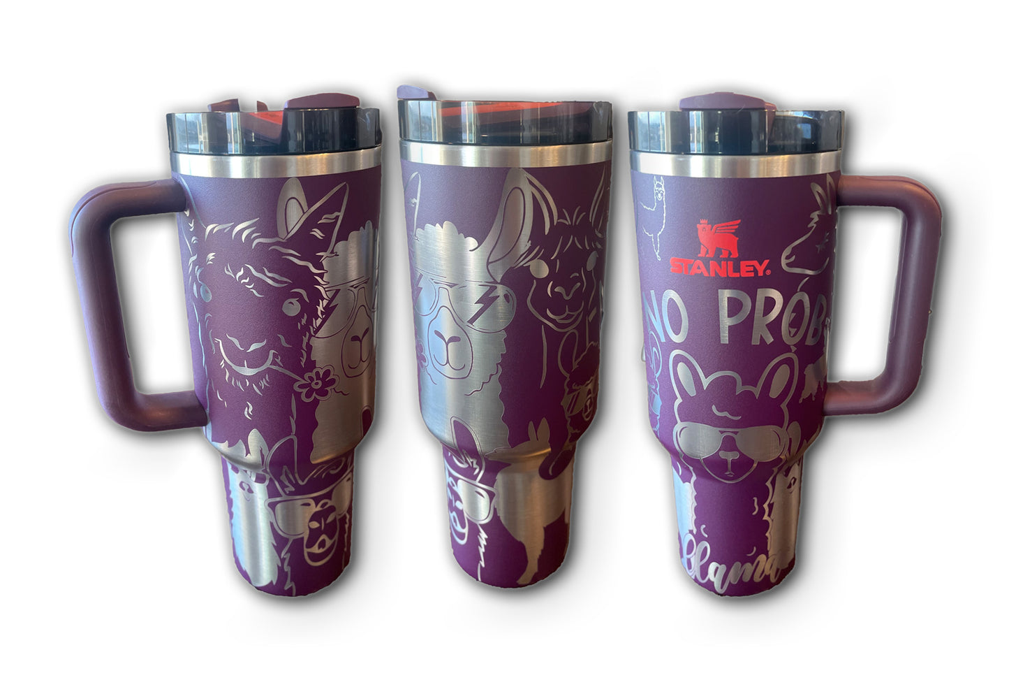 No Prob~llama Engraved Tumbler