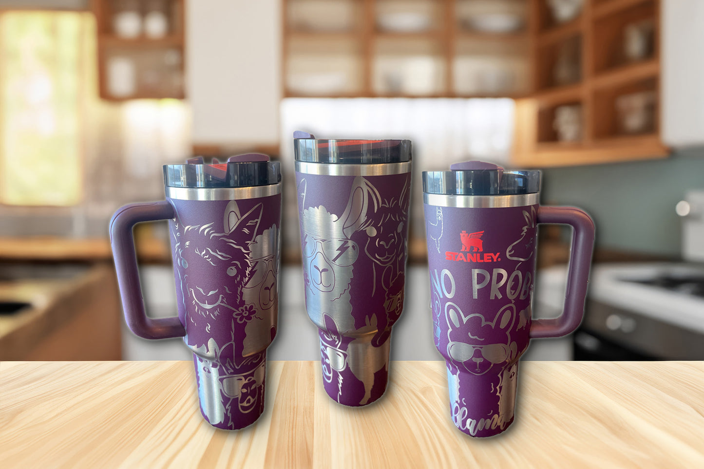 No Prob~llama Engraved Tumbler